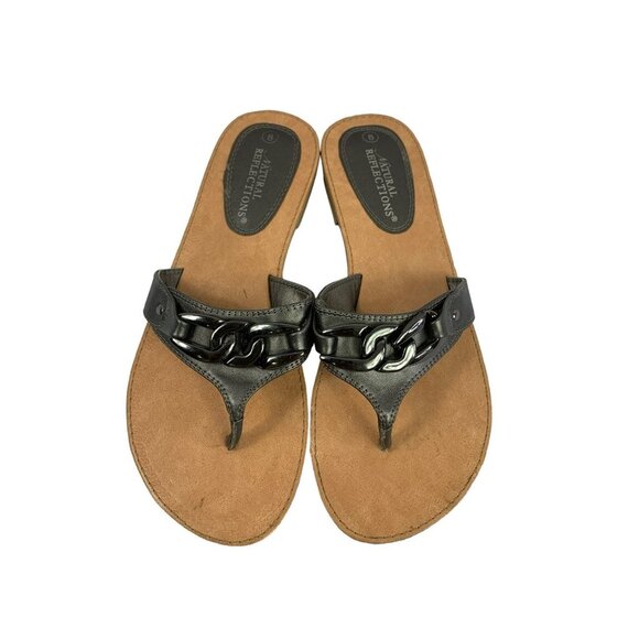 Natural Reflections Women's Thong Sandals - Picture 1 of 6